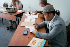 Summit Poetry Slam workshop at TEDSummit2016, June 26 - 30, 2016, Banff, Canada. Photo: Bret Hartman / TED